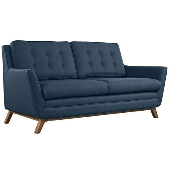 Allora Fabric Loveseat in Azure