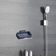 thumbnail image 4 of Self-Adhesive Rotating Soap Holder, Wall-Mounted Bathroom Storage Caddy with Drainage Holes, Durable Design for Kitchen & Shower, 4 of 8