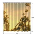 thumbnail image 5 of Hawaiian Sunset Beach Shower Curtain Waterproof Polyester 72x72 Inches - Tropical Beach Sunset Design with Metal Grommets Quick-Dry Fade-Resistant Includes Hooks for Bathroom, 5 of 5