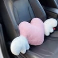 thumbnail image 4 of Almohada lumbar de coche universal Perfecl suave felpa para viaje de oficina regalo para mujeres, 4 of 8