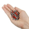 thumbnail image 4 of Unique Bargains 100 Sets Leather Rivets 8mm Double Cap Rivets 8.5mm Height Studs Red, 4 of 5