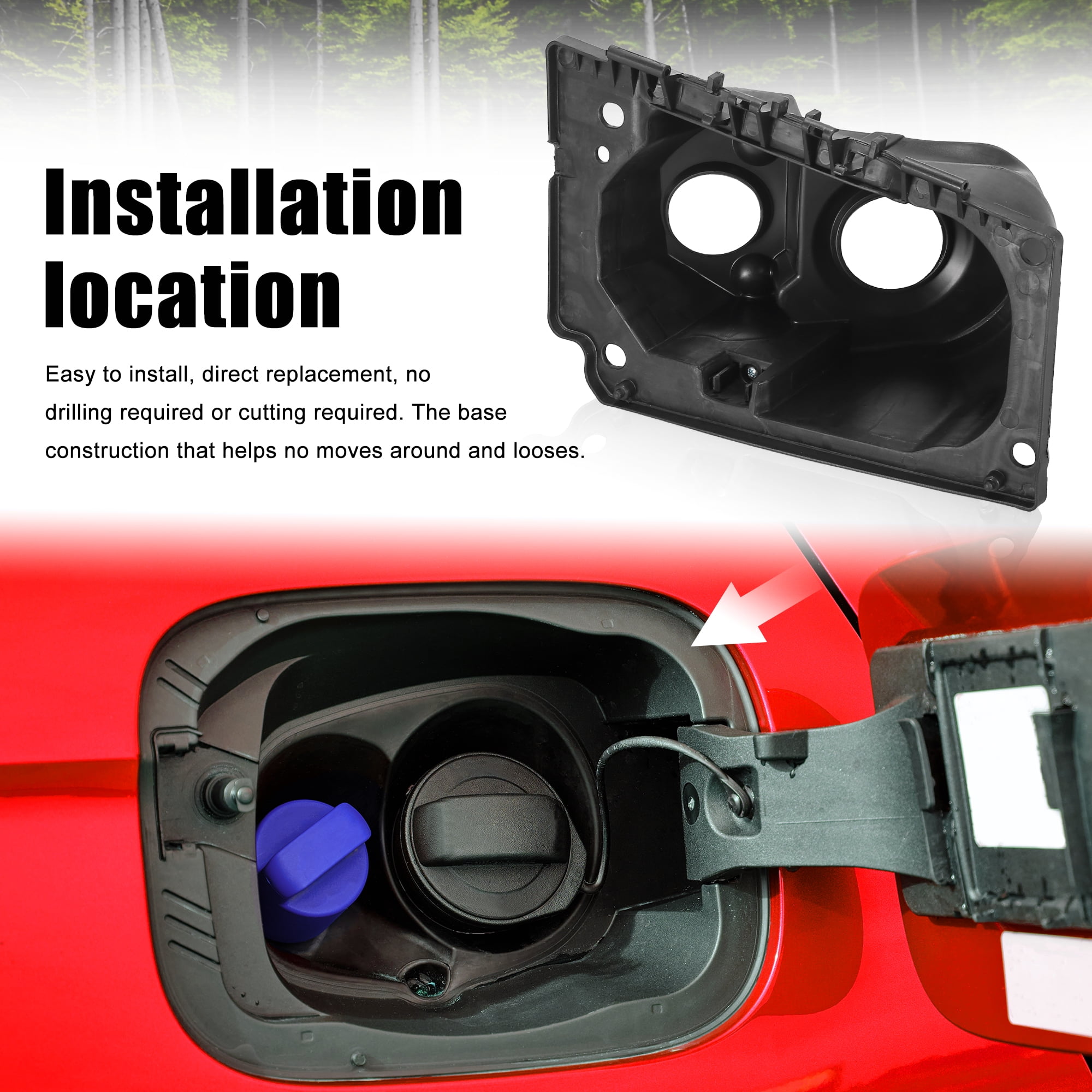 68169762AC Car Fuel Filler Door Housing Pocket for Ram Promaster 2014-2019