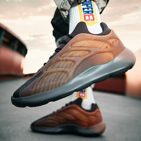 

Men‘s Breathable Lightweight Skeleton Running Shoes Outdoor Walking Sneakers