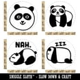 thumbnail image 2 of Panda Happy Walking Tired Cute Lazy Rubber Stamp Set for Scrapbooking Crafting Stamping - Large 1-1/4 Inch, 2 of 7