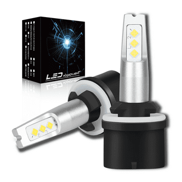 WVKVII 2PCS 880 LED Fog Light Bulb DRL 6000K White High Power 890 892 893 899