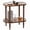 Brown, variant on Gijjgole End Table, Modern Side Table with 2 Tier Open Shelf, Small Table Bed Side Tables Bedroom for Small Spaces, Living Room and Office (Rustic Brown)