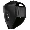 thumbnail image 4 of Casque de Boxe PU, Protège-Tête Sanda Kickboxing Cuir Réglable Formation DefenseBlack Grande Taille, 4 of 8