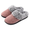 thumbnail image 5 of VANSARTO Women's House Slippers Memory Foam Fuzzy Slip on Slide Slippers Ladies Soft Bedroom Shoes for Indoor & Outdoor, Pink, Size 9-10, 5 of 6