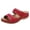 M-Red, variant on 2025 Women's sandals Sandals for Women Comfort Barefoot Sandals for Women Wedding with Elastic Ankle Strap Casual Bohemian Beach Shoes Crystal Floral Casual Shoes Open Toe Low Heels