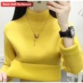 thumbnail image 1 of Suéter de cuello alto para mujer, Jersey de punto elegante, grueso, forrado de terciopelo, cálido, Tops delgados, Jersey de punto, nuevo, Invierno, 1 of 4