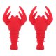 thumbnail image 1 of 2pcs Lobster Shaped Red Wine Stopper Creative Silicone Champagne Bottle Stopper Party Supplies for Bar Party Restaurant (Random Style), 1 of 4