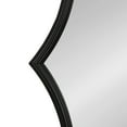 thumbnail image 4 of Kate and Laurel Lalina Scalloped Round Framed Accent Mirror, Black 24" Diameter, 4 of 9