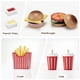 thumbnail image 4 of Juego de hamburguesas de Wooden Play Food Toy Pillowhale para niños pequeños, 4 of 6