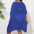 thumbnail image 6 of VBARHMQRT Female Beach Cover ups for Women Long Plus Size Women Mid Length Sleeve Pullover Plus Size Viscose Women Dress for Prayer Beach Cover up Skirt Crochet Bikini Cover up Dress Plus Size, 6 of 6