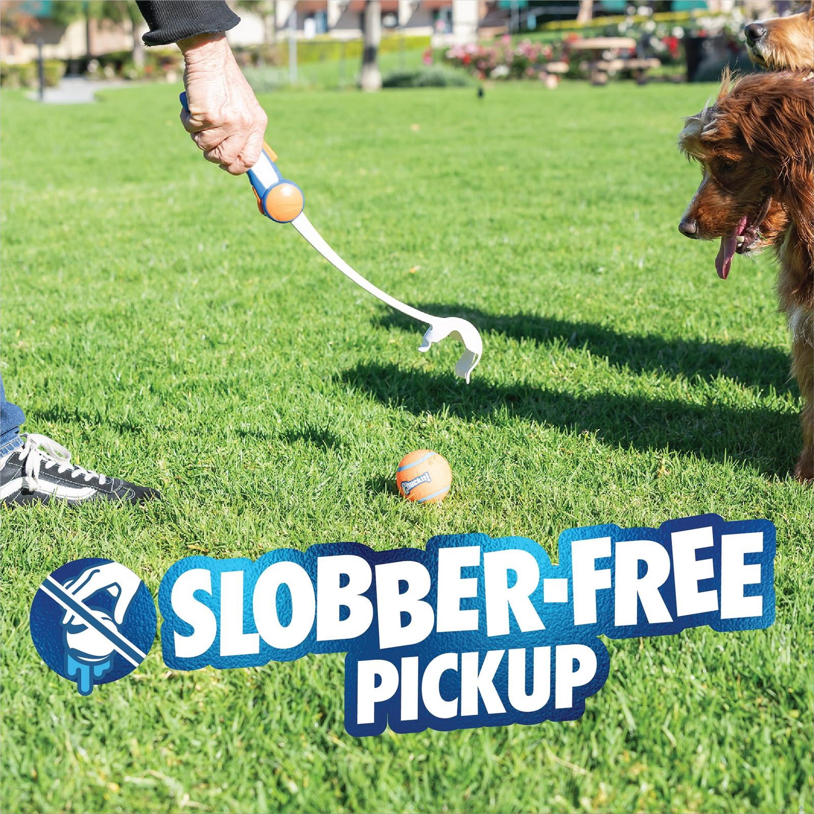 Chuckit! Ultra 18M Dog Ball Launcher Fetch Toy for Dogs, 18" Long Comes with Medium 2.5" Balls, for Pets 20 to 60 lbs, 3 Balls Included
