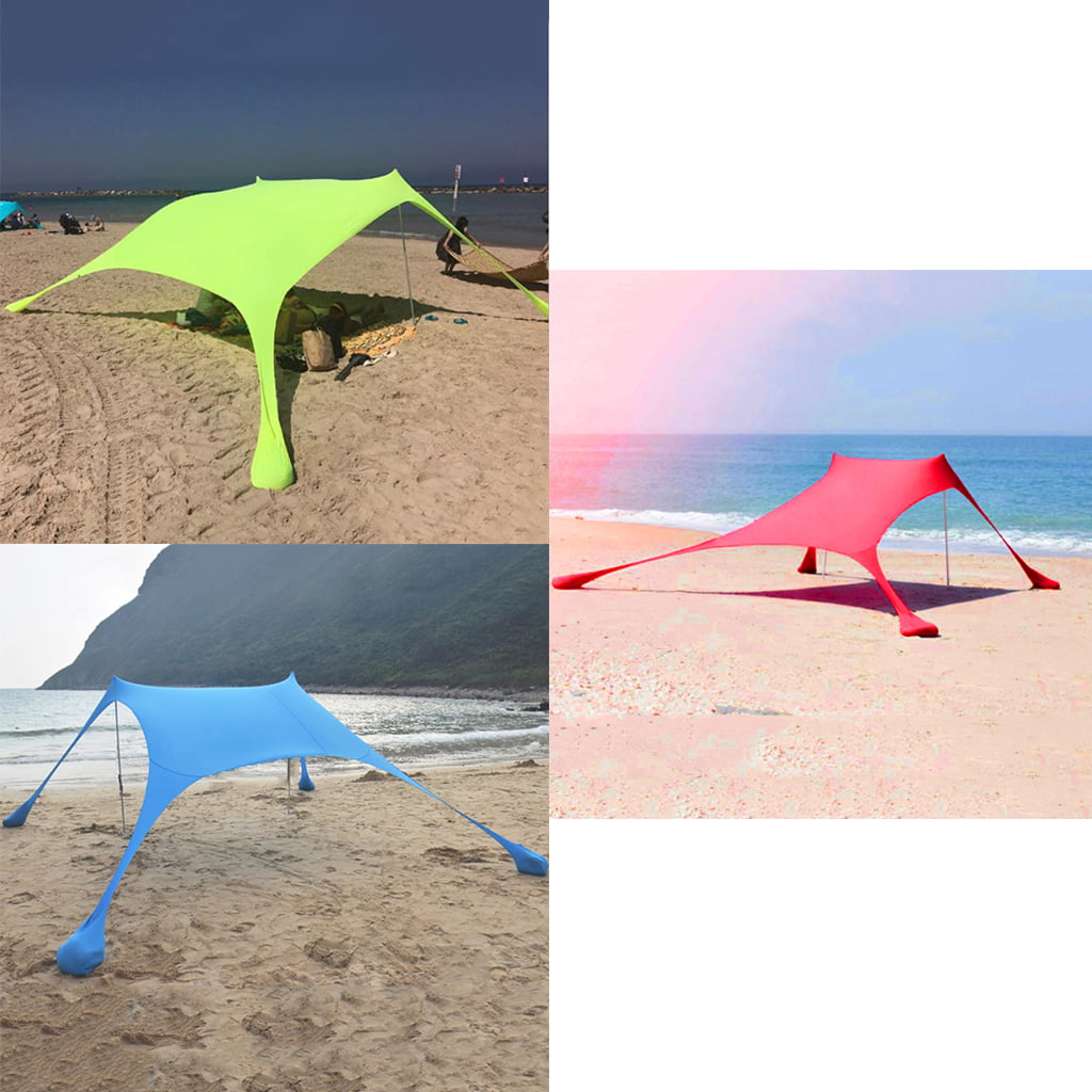 Grande Beach Sun Shelter Portable Tent Tarp Canopy for Outdoors Camping Park 