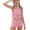 Pink, variant on Busydd Girls Tankini Swimsuit 6-15 Years Stylish Hawaiian Print Two Piece Teen Girl Swimsuit Spaghetti Strap Ruffled Tanks and Shorts Vacation Beachwear 6-7 Years