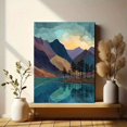 thumbnail image 6 of Vibrant Heather Field Canvas Landscape Print, Nature Style Household Wall Decor, 6 of 8