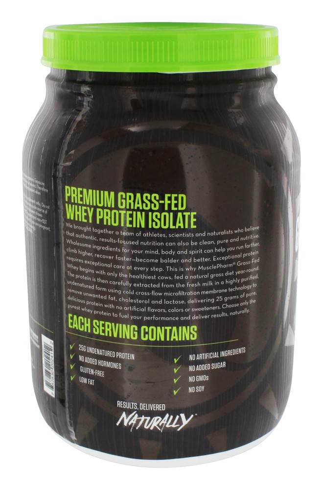 Musclepharm Grass Fed Whey Protein Powder Vanilla 1 85 Lb