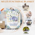 thumbnail image 3 of 70th Birthday Gifts Women,1954 Birthday Gift for Her, Gift to Wife Friend Sister Mom Grandma for 70th Birthday Gift, Fleece Sofa Throw Blanket - 50 * 60in, 3 of 5
