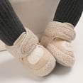 thumbnail image 2 of REDARER Baby Warm Booties Plush Lined Soft Sole, Non- Indoor Outdoor Boots for Toddlers, Cozy Winter First Walkers for Boys Girls,Color:Beige,Size:5, 2 of 5