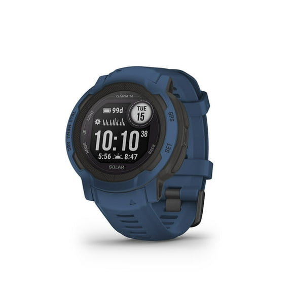 GARMIN INSTINCT 2 RUGGED GPS SMARTWATCH AND FITNESS TRACKER WITH SOLAR CHARGING - BLUE