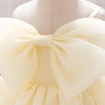 thumbnail image 3 of Tutu-Dresses for Toddler Girls 6M-3Y Kids Cute Spaghetti Strap Bowknot High Waisted Solid A-Line Floral Evening Party Performance Mini Dress, 3 of 8