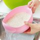 thumbnail image 1 of Escurridor de cocina CHAO cesta de plástico para lavar arroz color rosa, 1 of 3
