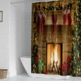 thumbnail image 5 of Christmas Decorations Shower Curtains for Bathroom, Xmas Holiday Decor Fabric Shower Curtain, Waterproof, Christmas Tree Winter Bathroom Accessories Decor, 35.5X71 Inch, 5 of 5