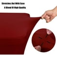 thumbnail image 3 of GFDYREE Spandex Tablecloth 6FT Stretch Table Cover Fitted Rectangular Tables, Universal Stretch Patio Table Cloth for Wedding, Banquet, Party and Event（Burgundy, 6FT, 3 of 7