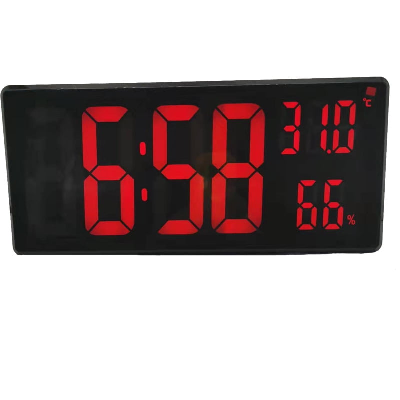 Digital Wall Clock Timer for Home Gym with Seconds, Large LED Clock