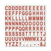 MasterVision Letter Accessory Magnets, Red on White