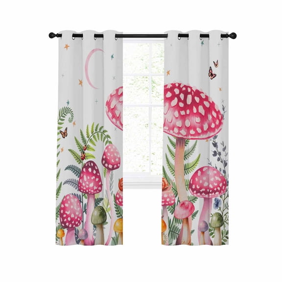 Blackout Curtains 84 Inches Long for Bedroom, Thermal Insulated Room Darkening Black Out Window Curtain Panels Grommet Drapes for Living Room