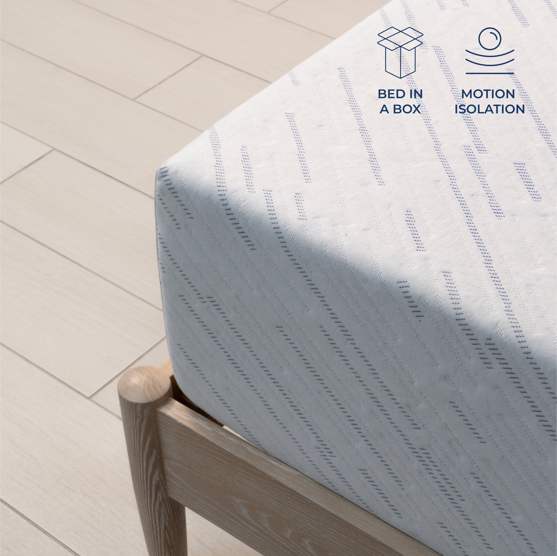Brooklyn Bedding 10" Twin Plush Memory Foam Mattress in a Box