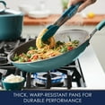thumbnail image 5 of Rachael Ray Cook + Create 12.5 inch Aluminum Nonstick Frying Pan, Agave Blue, 5 of 10