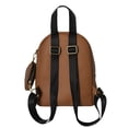 thumbnail image 4 of XOXO All over Print Urban Heart Cognac Leather Everyday Backpack with Pouch for Women, 4 of 6
