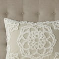 thumbnail image 6 of Madison Park Laetitia California King Tufted Cotton Chenille Medallion Comforter Set - Taupe, 6 of 7