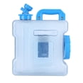 thumbnail image 4 of Cubo de agua al aire libre con grifo Sin fugas Tanque de agua para viajes de campamento (6L), 4 of 9