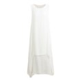 thumbnail image 3 of Vestido suelto retro casual para mujer, vestido maxi largo bohemio sin mangas con cuello en O Romacci M, 3 of 7