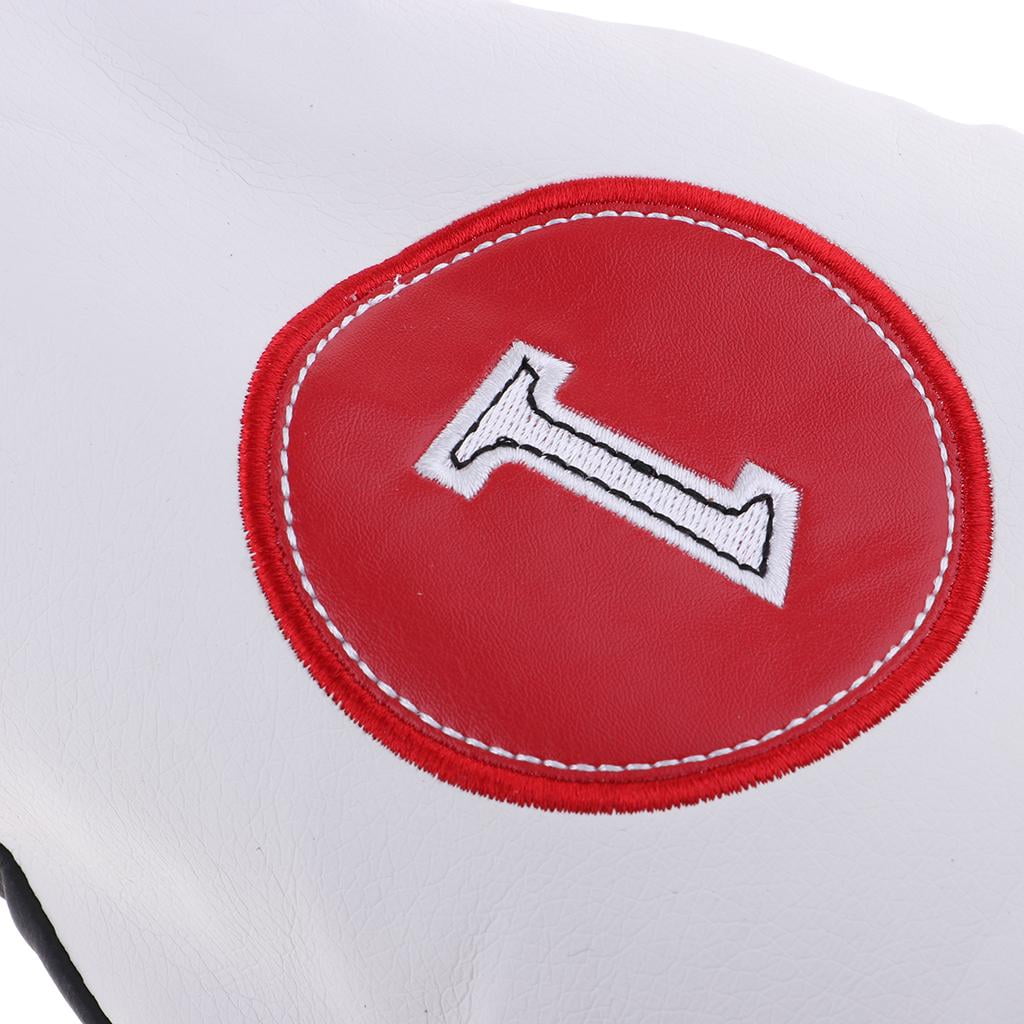 Axioma Sports Golf Club Headcover 460cc Driver Wood Head Cover No. 1 3(White 1+White )