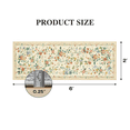 thumbnail image 6 of CHITOOMA 2'x6' Boho Runner Rug for Hallway, Machine Washable Stain Resistant Non-Shed Carpet, Floral Runner Rug with Non-Slip Backing for Kitchen, Entryway, Bedroom, Laundry, Bathroom, 6 of 6