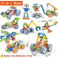 thumbnail image 7 of RORONOVA 10 in 1 STEM Toys for 5 6 7 8+ Year Old Boy Birthday Gifts Building Toys for Kids Ages 4-8 Educational Stem Activities for Boys 4-6 8-10 Construction Creative Games Christmas Idea Gift, 7 of 7