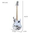 thumbnail image 3 of Paquete Guitarra Electrica Jethro Series By Steelpro 076-sk Color WHITE/BLACK STRIP, 3 of 8