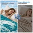 thumbnail image 2 of Teal Green Ocean Shark Cooling Blanket, Lightweight Breathable Summer Throw Blanket with Double Sided Cold Effect, Coastal Wave Summer Beach Picnic Beach Blankets Bed Sheet for Hot Sleepers 50"x60", 2 of 8