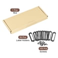 thumbnail image 3 of Unique Bargains 60x17mm Drawer Tag Label Metal Label Holder File Tag Frames Black 50 Pack, 3 of 6