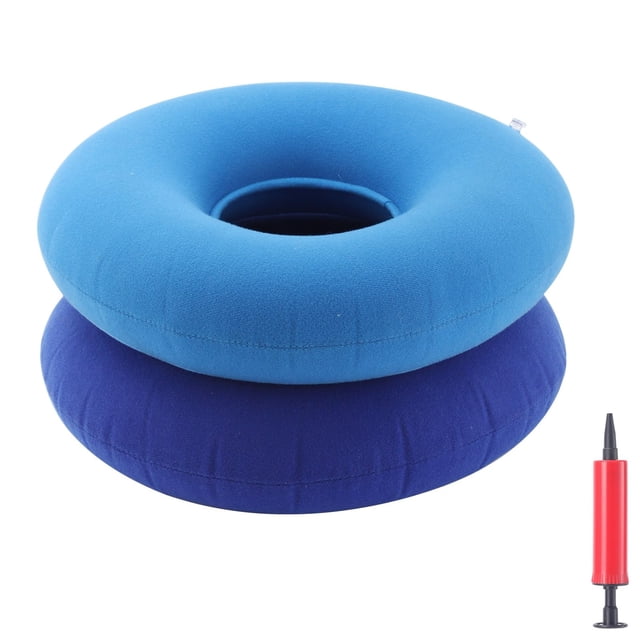 Almohada inflable con forma de anillo con forma de rosquilla, asiento ANABIUP, paquete de 2 unidades