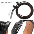 thumbnail image 4 of SENDEFN Men's Leather Belt with Metal Buckle,Classic Work Business Dress Belt in Gift Box, 4 of 6