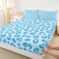 thumbnail image 3 of Castle Fairy Leopard Print 4Pcs Bed Sheets for Teens Boys Girls,Animal Cheetah King Sheets,Abstract Fashion Modern Super Cozy Sheet Set,Ultra Soft Home Decor, 3 of 7