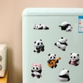 thumbnail image 2 of Tnobhg Panda Shape Refrigerator Magnet Sticker Creative Photo Wall 3D Resin Magnetic Detachable Fridge Sticker Fridge Decor, 2 of 7