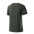 thumbnail image 5 of LEKWK Cooling Shirts for Men Short Sleeve Crew Neck Geometric Texture Athletic Tee Qick Dry Breathable Mesh Shirt Workout Running Tops Army Green XXS, 5 of 5